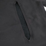 COMME des GARCONS バックオープン パイル レイヤードニット GH-N004 サイズS セーター AD2021 ブラック レディース コムデギャルソン【中古】5-1206T♪