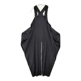 LIMI feu ジップ 変形 アシンメトリー ジャンパースカート LC-D02-111 サイズS ワンピース ブラック レディース リミフゥ/Yohji 【中古】5-1206G♪