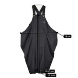 LIMI feu ジップ 変形 アシンメトリー ジャンパースカート LC-D02-111 サイズS ワンピース ブラック レディース リミフゥ/Yohji 【中古】5-1206G♪