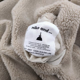 niko and... リバーシブルブルゾン ボア ナイロン 267305 サイズM 中綿 ブルゾン ベージュ レディース ニコアンド【中古】5-1206T♪