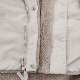 niko and... リバーシブルブルゾン ボア ナイロン 267305 サイズM 中綿 ブルゾン ベージュ レディース ニコアンド【中古】5-1206T♪