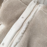 niko and... リバーシブルブルゾン ボア ナイロン 267305 サイズM 中綿 ブルゾン ベージュ レディース ニコアンド【中古】5-1206T♪