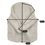 niko and... リバーシブルブルゾン ボア ナイロン 267305 サイズM 中綿 ブルゾン ベージュ レディース ニコアンド【中古】5-1206T♪