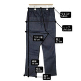 TRAVAIL MANUEL ストレッチデニムペグパンツ TM5012-202 インディゴ イージー パンツ ネイビー レディース トラバイユマニュアル【中古】6-0218G∞