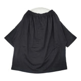 homspun 60/2 天竺ギャザープルオーバー 221-6404 半袖Ｔシャツ カットソー 22SS ブラック レディース ホームスパン【中古】6-0610S∞