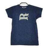 45R/45rpm インディゴ ロゴ 半袖Ｔシャツ カットソー ネイビー レディース フォーティーファイブアールピーエム【中古】6-0610S∞