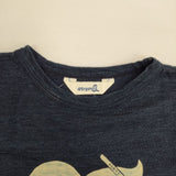 45R/45rpm インディゴ ロゴ 半袖Ｔシャツ カットソー ネイビー レディース フォーティーファイブアールピーエム【中古】6-0610S∞