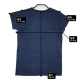 45R/45rpm インディゴ ロゴ 半袖Ｔシャツ カットソー ネイビー レディース フォーティーファイブアールピーエム【中古】6-0610S∞