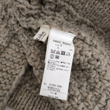 nest Robe ペルーニットポップコーンカーディガン 定価37400円 01234-1000 カーディガン 23AW ベージュ レディース ネストローブ【中古】5-1118T♪
