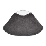 nest Robe ウールボア ケープ 定価14300円 01223-1037 ポンチョ 22AW チャコールグレー レディース ネストローブ【中古】5-1206T♪