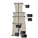 nest Robe ブラックリネンボタンサロペット 定価28600円 01233-1403 オーバーオール サロペット 23AW ベージュ レディース ネストローブ【中古】6-0408M∞