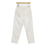 Plantation PL91FF139 日本製 コットン 製品染め ストレッチ パンツ ホワイト レディース プランテーション【中古】6-0301M∞