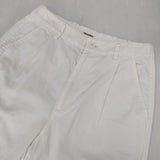 Plantation PL91FF139 日本製 コットン 製品染め ストレッチ パンツ ホワイト レディース プランテーション【中古】6-0301M∞