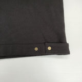 agnes b. メンズ カーディガンプレッション 定価24200円 スナップボタン 裏起毛 ベスト ブラック メンズ アニエスベー【中古】6-0114T∞