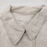 agnes b. リネンシャツジャケット サイズ3 ジャケット ベージュ レディース アニエスベー【中古】6-0303M♪