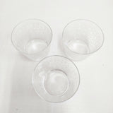 miffy 未使用品 蕎麦ちょこ 切子模様/市松ミッフィー/七宝ミッフィー 3点セット 食器 クリア レディース ミッフィー【中古】6-0204G◎