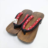 未使用品 丹後ちりめん 下駄 草履 ブラウン レディース【中古】6-0208G◎