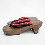 未使用品 丹後ちりめん 下駄 草履 ブラウン レディース【中古】6-0208G◎