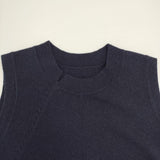 Pal'las Palace 十日 TKPO-2151C アシンメトリー ノースリーブニット ベスト ネイビー レディース パラスパレス【中古】5-1228T∞