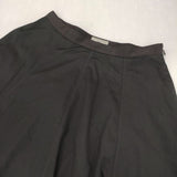 MARGARET HOWELL 578-3132001 WASHED COTTON SATIN ウォッシュドコットンサテン ロングスカート 23SS ブラック レディース マーガレットハウエル【中古】6-0301M∞
