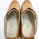 ARTS&SCIENCE Laceless balmoral レザーレースレス シューズ 25cm シューズ・靴 キャメル レディース アーツ&サイエンス【中古】5-1225G◎