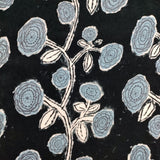 mina perhonen giardino ua1813 40 プルオーバートップス ベルベット 定価50600円 ブラウス ネイビー ライトブルー レディース ミナペルホネン【中古】5-1206T♪