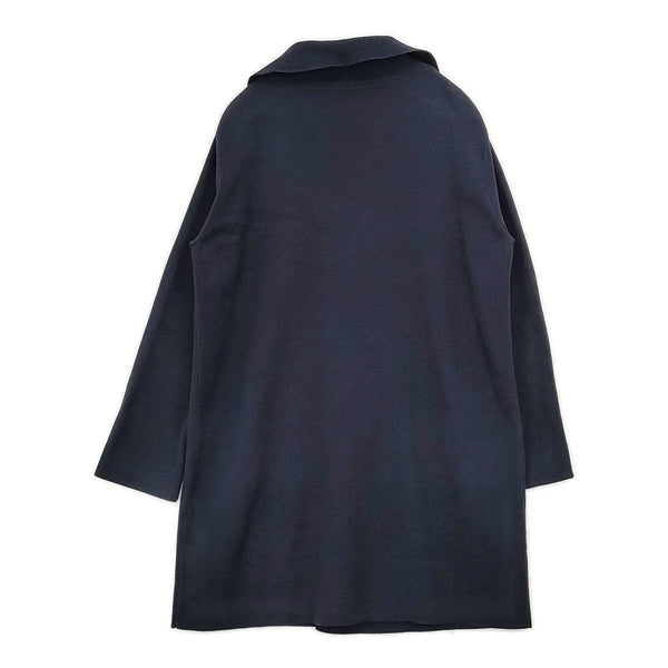 45rpm umii908 ショートウールコート　濃紺　ネイビー　裏地総柄 umii 908/45R/45rpm ミラノリブ サイズ2 コットン ピーコート ネイビー