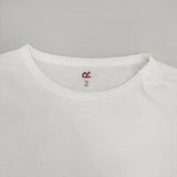 45R/45rpm ヘビ サイズ2 コットン 日本製 クルーネック 半袖Ｔシャツ カットソー ホワイト レディース フォーティーファイブアールピーエム【中古】6-0522S♪