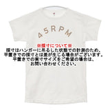 45R/45rpm ロゴプリント サイズ2 日本製 コットン 半袖Ｔシャツ カットソー ホワイト レディース フォーティーファイブアールピーエム【中古】6-0522S♪