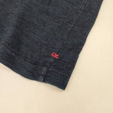 45R/45rpm インディゴ キーネック 長袖Ｔシャツ カットソー ロンＴ ネイビー レディース フォーティーファイブアールピーエム【中古】6-0301M∞
