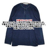 45R/45rpm インディゴ キーネック 長袖Ｔシャツ カットソー ロンＴ ネイビー レディース フォーティーファイブアールピーエム【中古】6-0301M∞