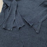 45R/45rpm インディゴ サイズ2 長袖Ｔシャツ カットソー ロンＴ ネイビー レディース フォーティーファイブアールピーエム【中古】6-0303M♪