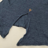 45R/45rpm インディゴ サイズ2 長袖Ｔシャツ カットソー ロンＴ ネイビー レディース フォーティーファイブアールピーエム【中古】6-0303M♪