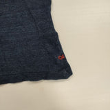 45R/45rpm インディゴ 抜染 コットン ニットソー 半袖Ｔシャツ カットソー ネイビー レディース フォーティーファイブアールピーエム【中古】6-0610S∞