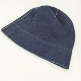 正藍屋 インディゴ染 スウェットキャップ 日本製 帽子 コットン キャップ ネイビー レディース 正藍屋【中古】6-0110M∞