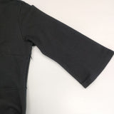 agnes b. ロングワンピース 00001552 七分袖 コットン ワンピース ブラック レディース アニエスベー【中古】6-0411M∞