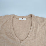 45R/45rpm コットン サイズ2 Vネック 半袖Ｔシャツ カットソー オレンジ レディース フォーティーファイブアールピーエム【中古】6-0610S∞