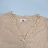 45R/45rpm コットン サイズ2 フレンチスリーブ 半袖Ｔシャツ カットソー オレンジ レディース フォーティーファイブアールピーエム【中古】6-0610S∞