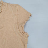 45R/45rpm コットン サイズ2 フレンチスリーブ 半袖Ｔシャツ カットソー オレンジ レディース フォーティーファイブアールピーエム【中古】6-0610S∞