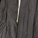 cardo fabrica EVOダウンストライプキルティングコート 中綿 バンドカラー コート ブラック レディース カルドファブリカ【中古】5-1206A♪