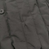 cardo fabrica EVOダウンストライプキルティングコート 中綿 バンドカラー コート ブラック レディース カルドファブリカ【中古】5-1206A♪