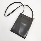 CLASKA G&S DO BANK フラットポシェット ショルダーバッグ ブラック レディース クラスカ【中古】6-0216G∞