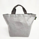 Herve Chapelier 725PP マルシェバッグ舟型L 定価22880円 トートバッグ シルバー レディース エルベ・シャプリエ【中古】5-1206G◎