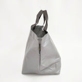 Herve Chapelier 725PP マルシェバッグ舟型L 定価22880円 トートバッグ シルバー レディース エルベ・シャプリエ【中古】5-1206G◎