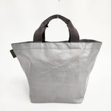 Herve Chapelier 725PP マルシェバッグ舟型L 定価22880円 トートバッグ シルバー レディース エルベ・シャプリエ【中古】5-1206G◎