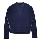 45R/45rpm 梳毛の908リブクレリックカーディガン 定価35200円 24AW ネイビー グレー レディース フォーティーファイブアールピーエム【中古】5-1118T♪