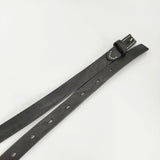 45R/45rpm ヴィンテージレザーのベルト（細）定価13200円 ナロー ベルト ブラック レディース フォーティーファイブアールピーエム【中古】6-0110G∞