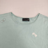 mina perhonen choucho mina時代 長袖Ｔシャツ カットソー ロンＴ ブルー レディース ミナペルホネン【中古】6-0218M∞