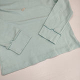 mina perhonen choucho mina時代 長袖Ｔシャツ カットソー ロンＴ ブルー レディース ミナペルホネン【中古】6-0218M∞