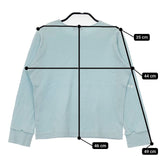 mina perhonen choucho mina時代 長袖Ｔシャツ カットソー ロンＴ ブルー レディース ミナペルホネン【中古】6-0218M∞